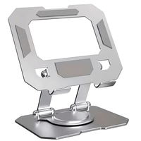 Soporte Para Tablet Celular Portátil Ajustable 360 Grados Color Plata