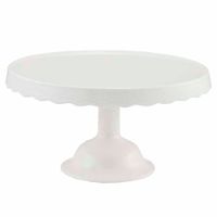 Porta Torta de Porcelana Blanco DECO HOME