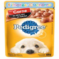 Alimento para Perro Cachorro PEDIGREE Pouch Carne Bolsa 100g 18un