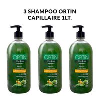 3 Shampoo Ortin Capillaire Aceite de menta 1Lt.
