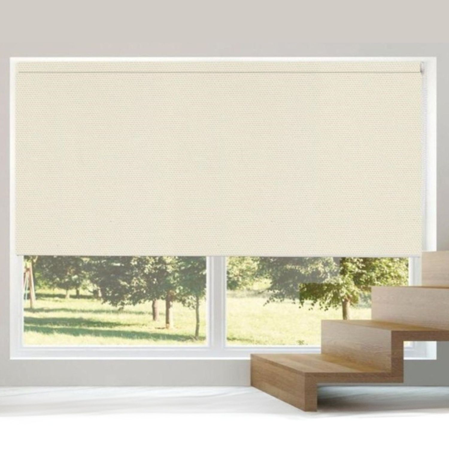 Cortina Roller Cortable Blackout Beige 160x180cm Orange