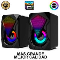 Parlantes Gamer D4500 Luces Multicolor RGB Dreizt