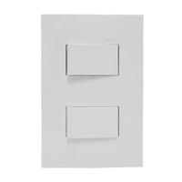 Conmutador Doble Blanco S25 Simon