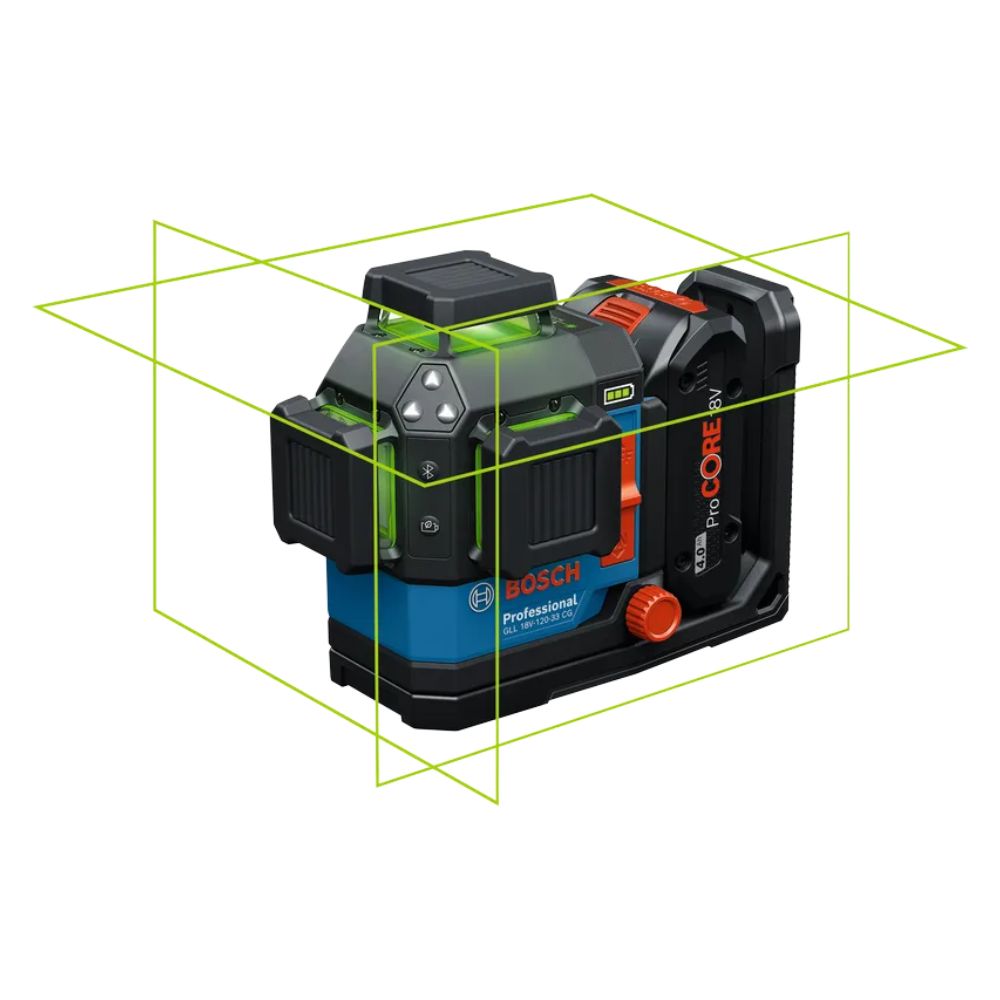 Nivel Láser 3 Lineas Verde 35M GLL 18V-120-33 CG Bosch