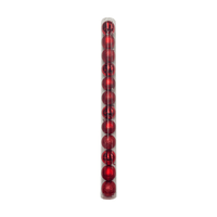 Set de 12 Bolas de Árbol 6cm Rojo Orange