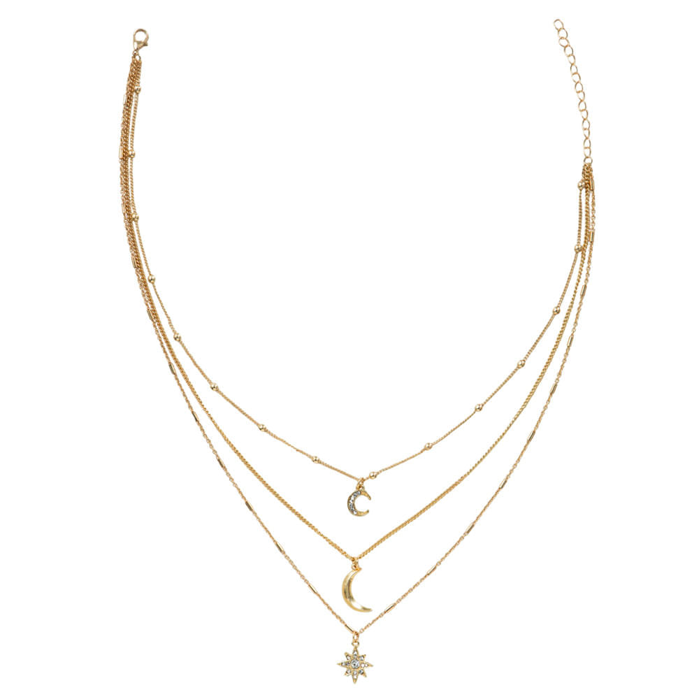 Collar luna oro SINGULAR