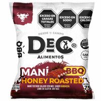 Maní BBQ DEC ALIMENTOS Bolsa 75g