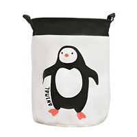 Cesto De Ropa Para Dormitorio Lavandería Diseño De Animales Pingüino