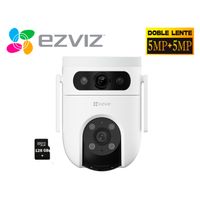 Cámara H9C 5MP + 5MP Ezviz Binocular WiFi Exterior 360º + SD 128GB