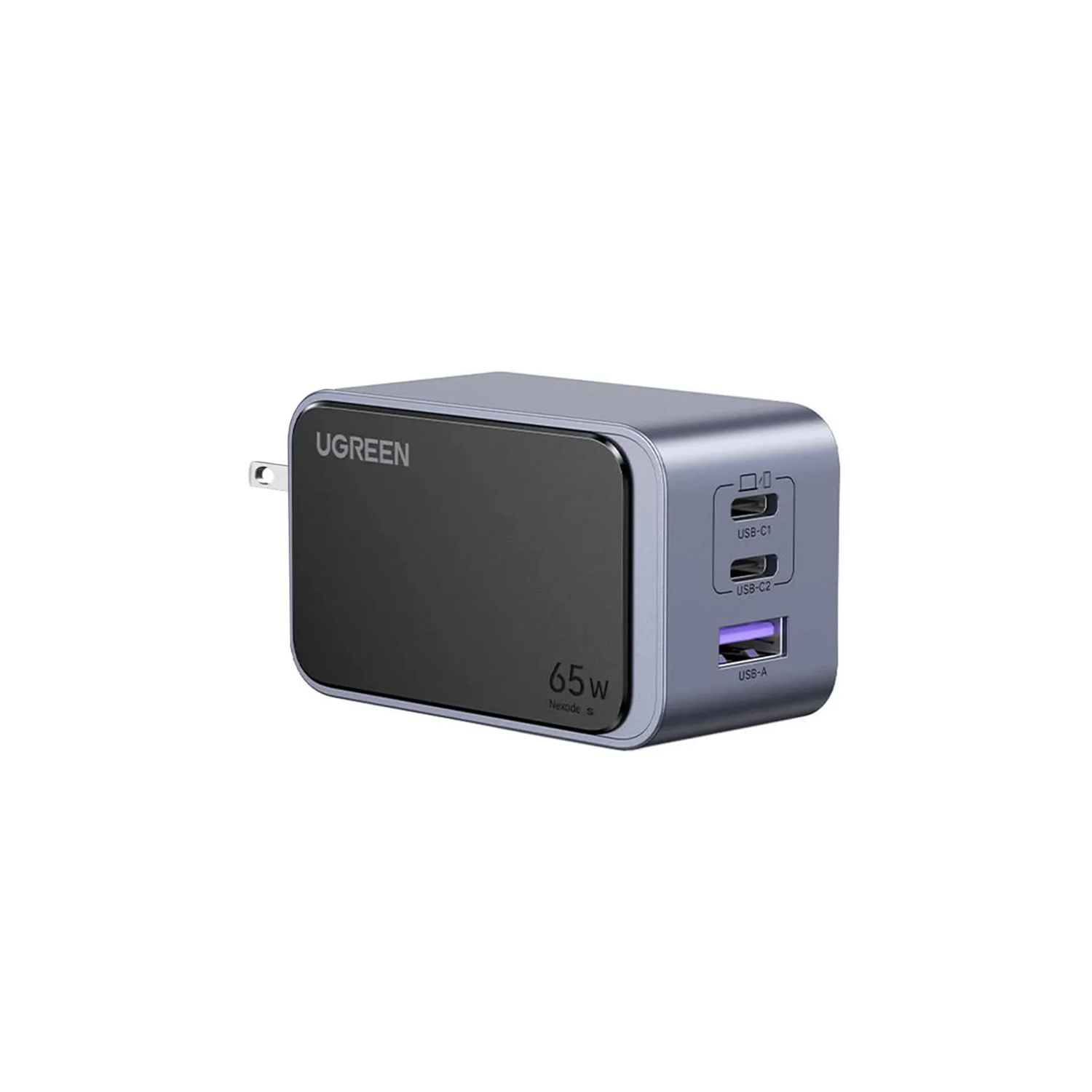 Cargador Nexocode Ugreen 65W 3 Puertos Carga Rapida Gris X553-45223
