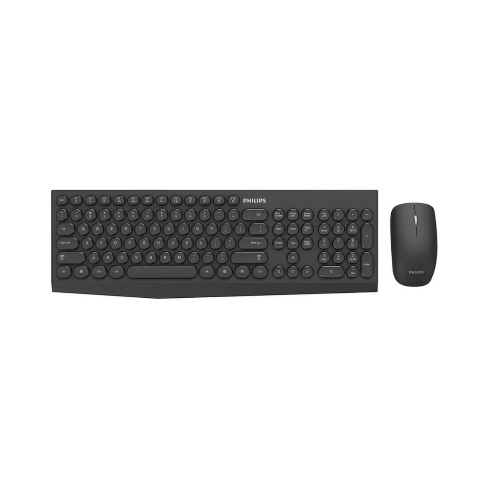 Combo Philips Inalámbrico SPT6323 Teclado y Mouse - Negro