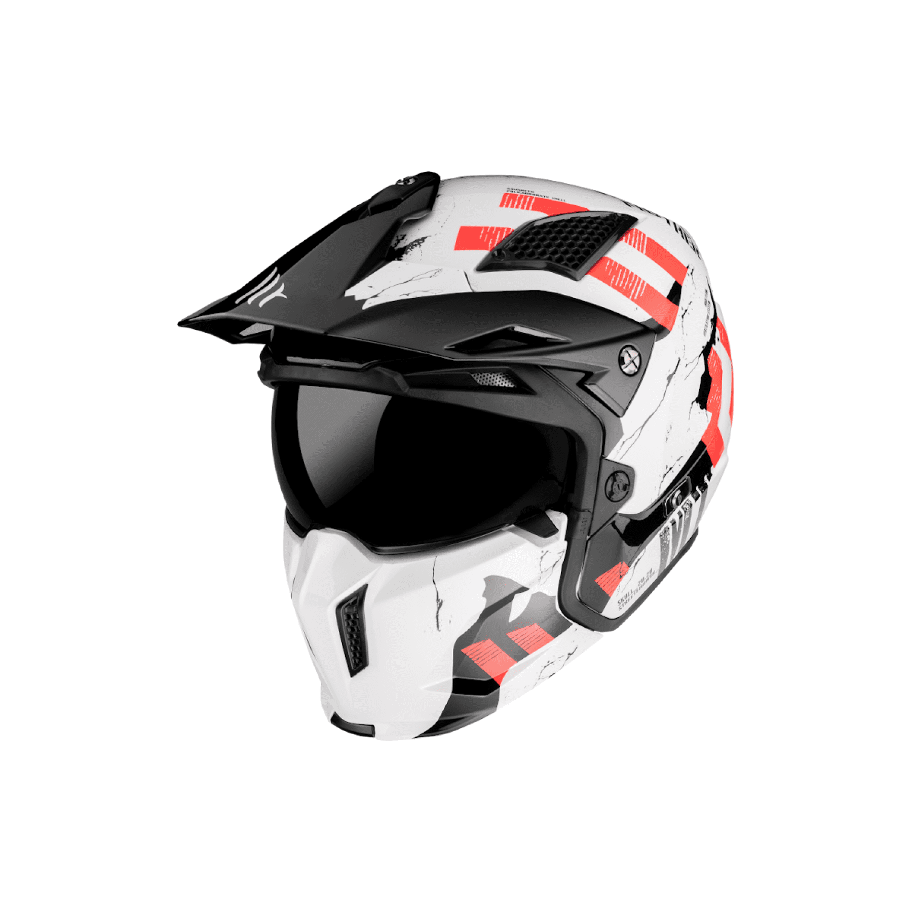 CASCO MT STREETFIGHTER SKULL A0 BRILL L