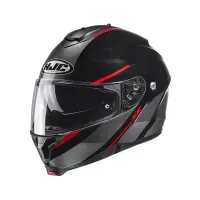 HJC C91 TERO NEGRO/GRIS/ROJO L