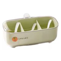 Condimentero De 3 Divisiones Sprart Verde