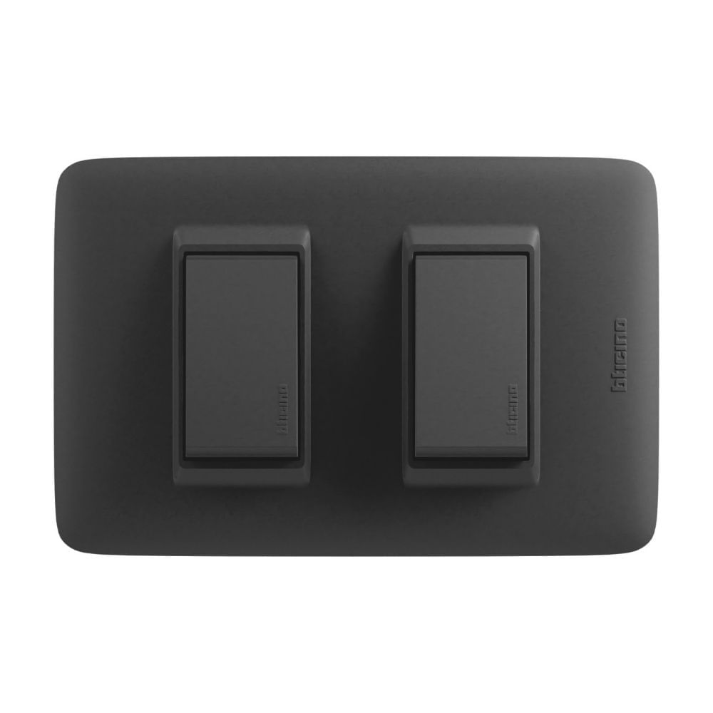 Conmutador Doble Negro Dplus Bticino