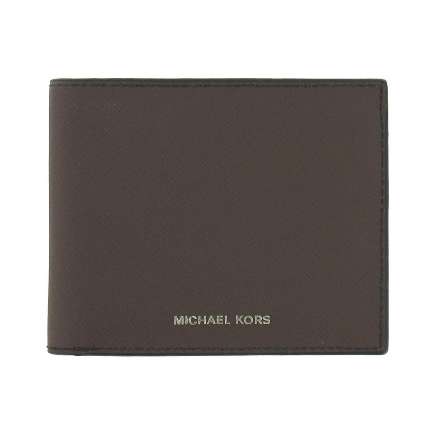 Billetera Bifold Hombre Michael Kors Slim - Marron Oscuro