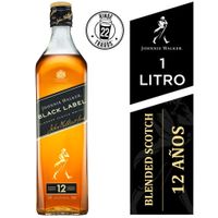 Whisky JOHNNIE WALKER Black Label Botella 1L