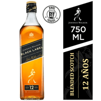 Whisky JOHNNIE WALKER Black Label 750ml sin estuche