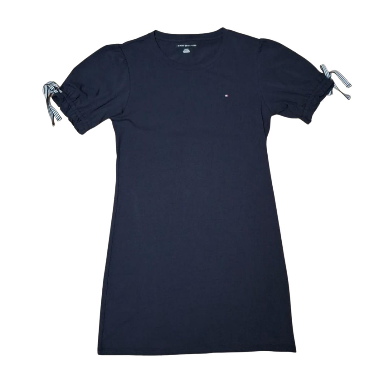Vestido Manga Corta Tommy Hilfiger Azul con Tiras