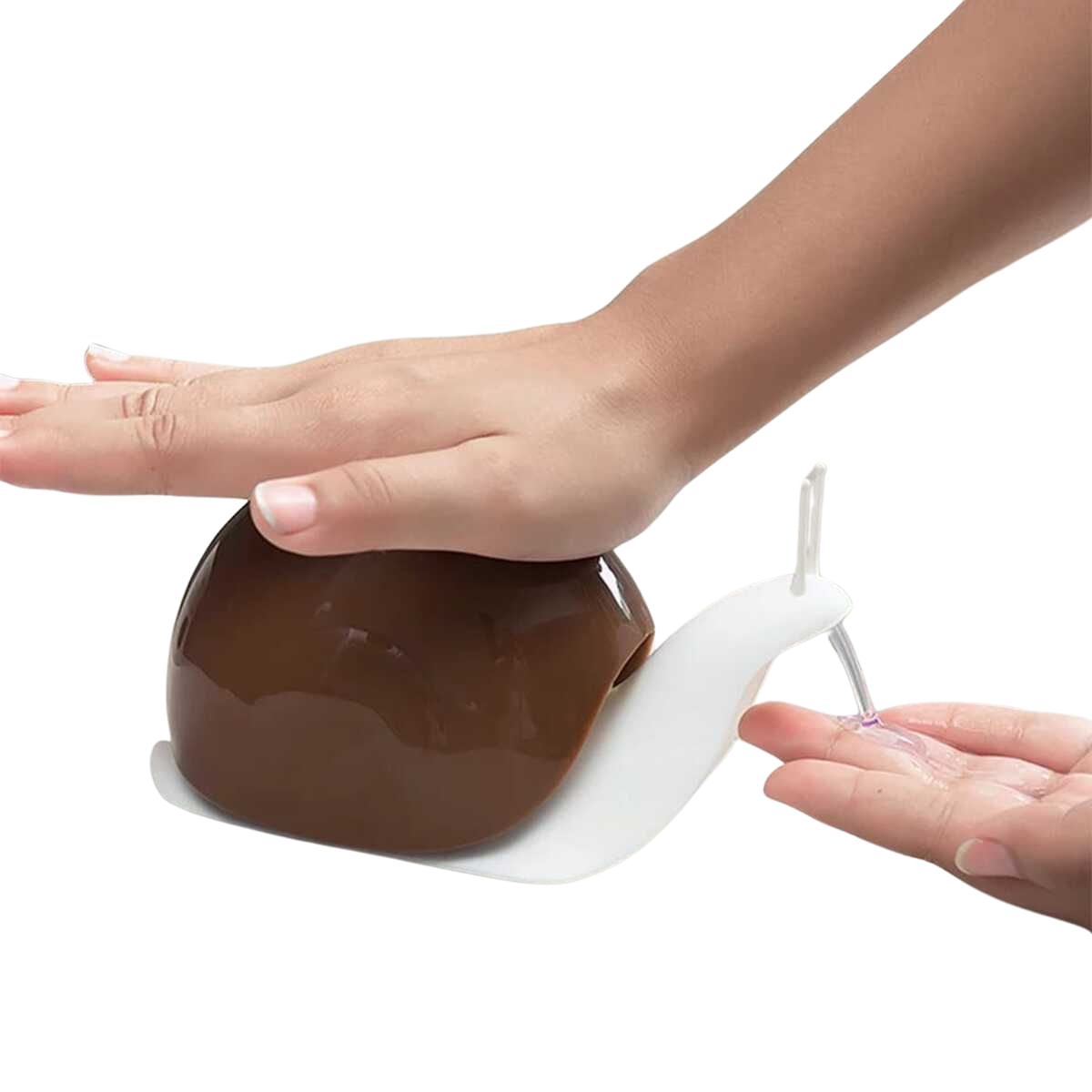 Dispensador de Jabón Modelo Caracol Marrón