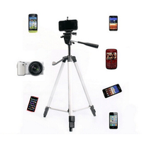 TRIPODE 1.34 MT SOPORTE CELULAR Y CAMARA / CABEZAL GIRATORIO