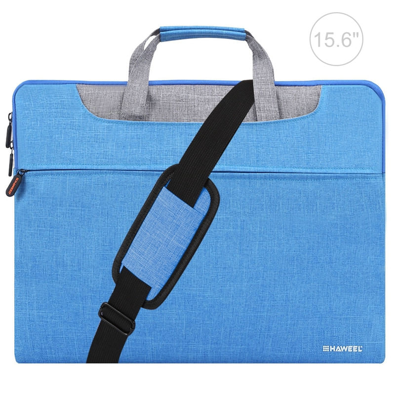 Portalaptop Maletin Funda Bolsillos Haweel 15""-18"" pulgadas Celeste