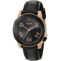 Reloj Nixon Ranger A5082308 Correa de Cuero Negro Bronce