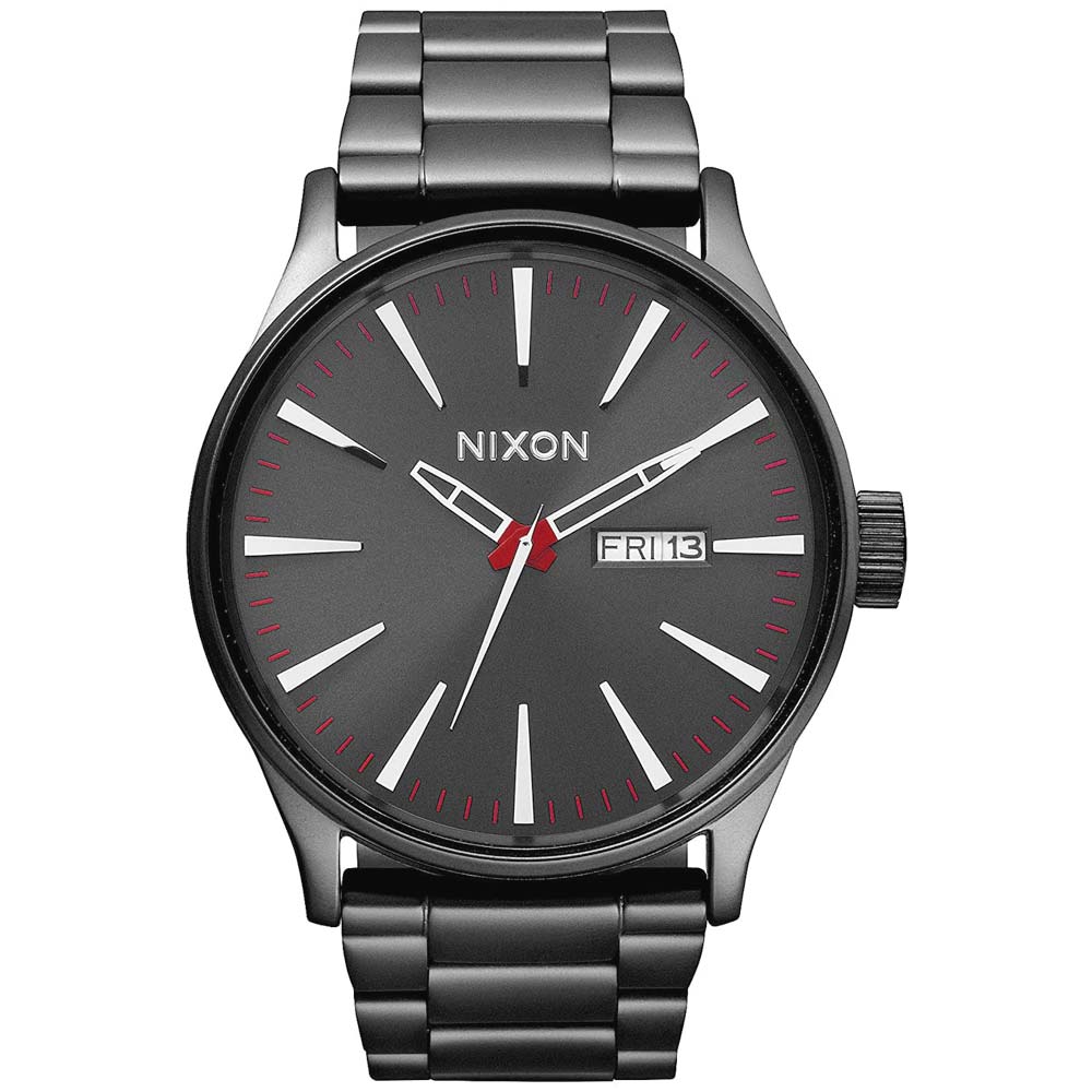 Reloj Nixon Sentry A356131 Fecha Gris Gunmetal