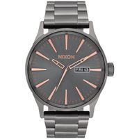 Reloj Nixon Sentry A3562785 Fecha Gris Gunmetal