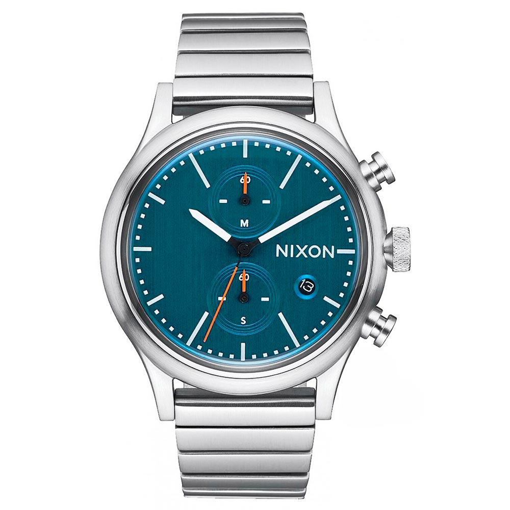 Reloj Nixon Station A1162307 Acero Inoxidable Plateado Azul