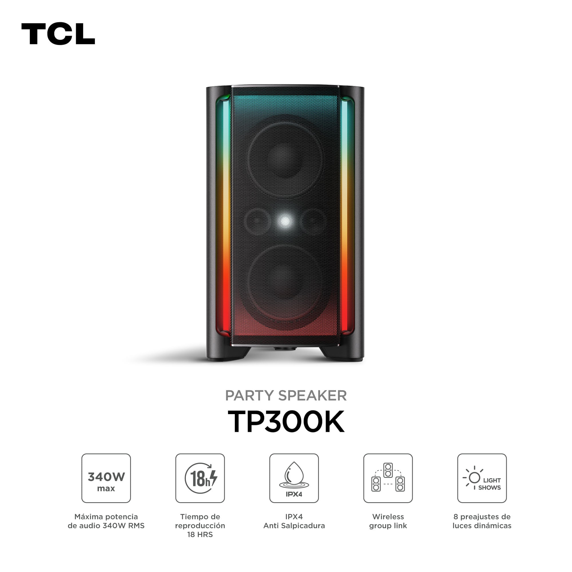 Parlante TCL SPK TP300K Negro