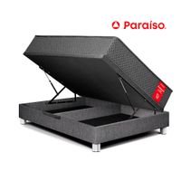 Cama Boxet Su Majestad 1.5 Plazas Gris