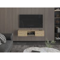 Panel Tv65"" Gleid 2 Puertas Macadamia