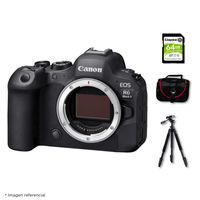 Cámara Canon EOS R6 Mark II Cuerpo Solo + Kit Deluxe
