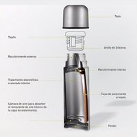 THERMOS TERMO ACERO 1 LT LIFESTYLE C/FUNDA
