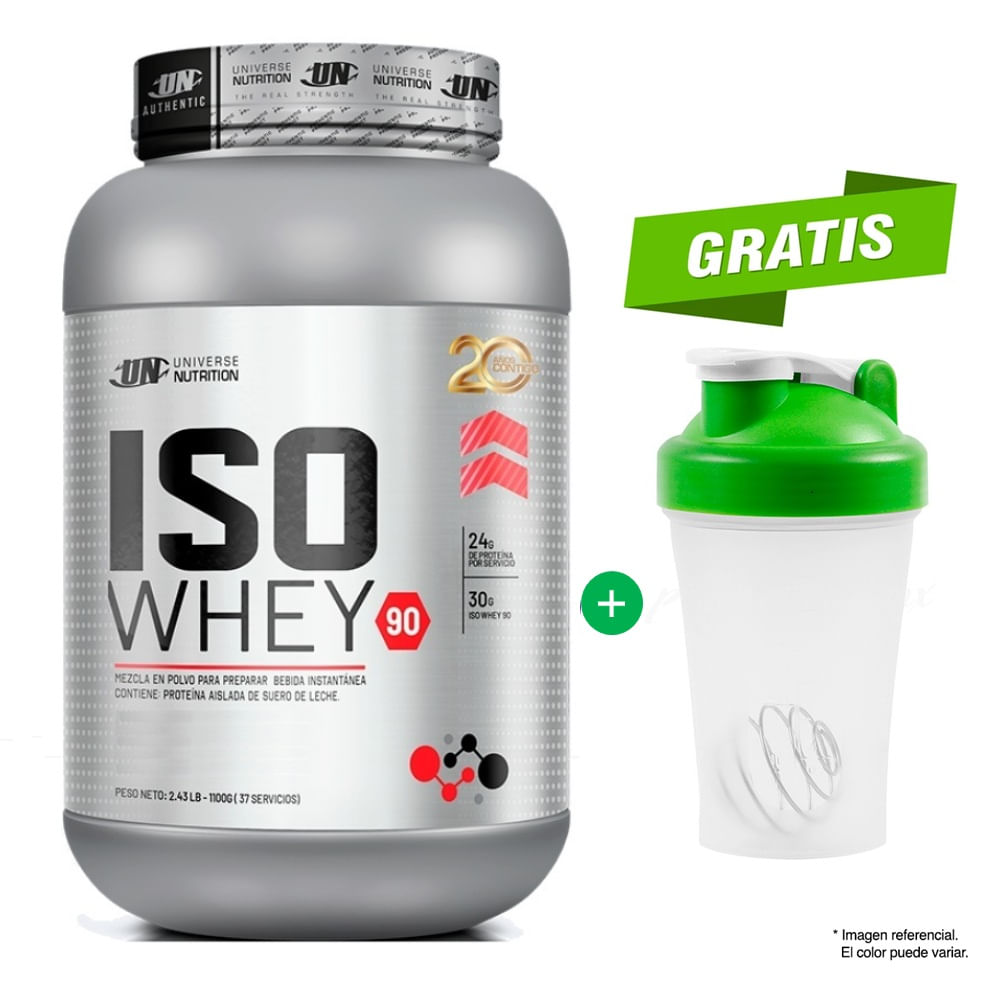 PROTEÍNA ISOLATADA ISO WHEY DE 1.1 KG VAINILLA MÁS SHAKER