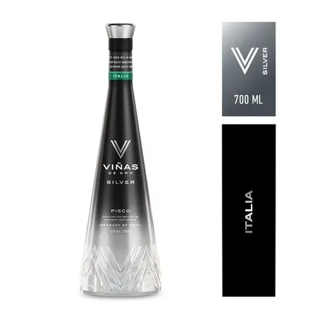 Pisco Puro VIÑAS DE ORO Italia Botella 700ml (OFERTA)