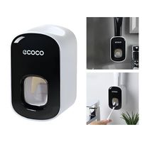 Dispensador A Presión De Pasta Dental Ecoco Negro