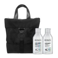 Pack duo redken acidic bonding concentrate – shampoo 300 ml + acondicionador 300 ml + neceser de reg