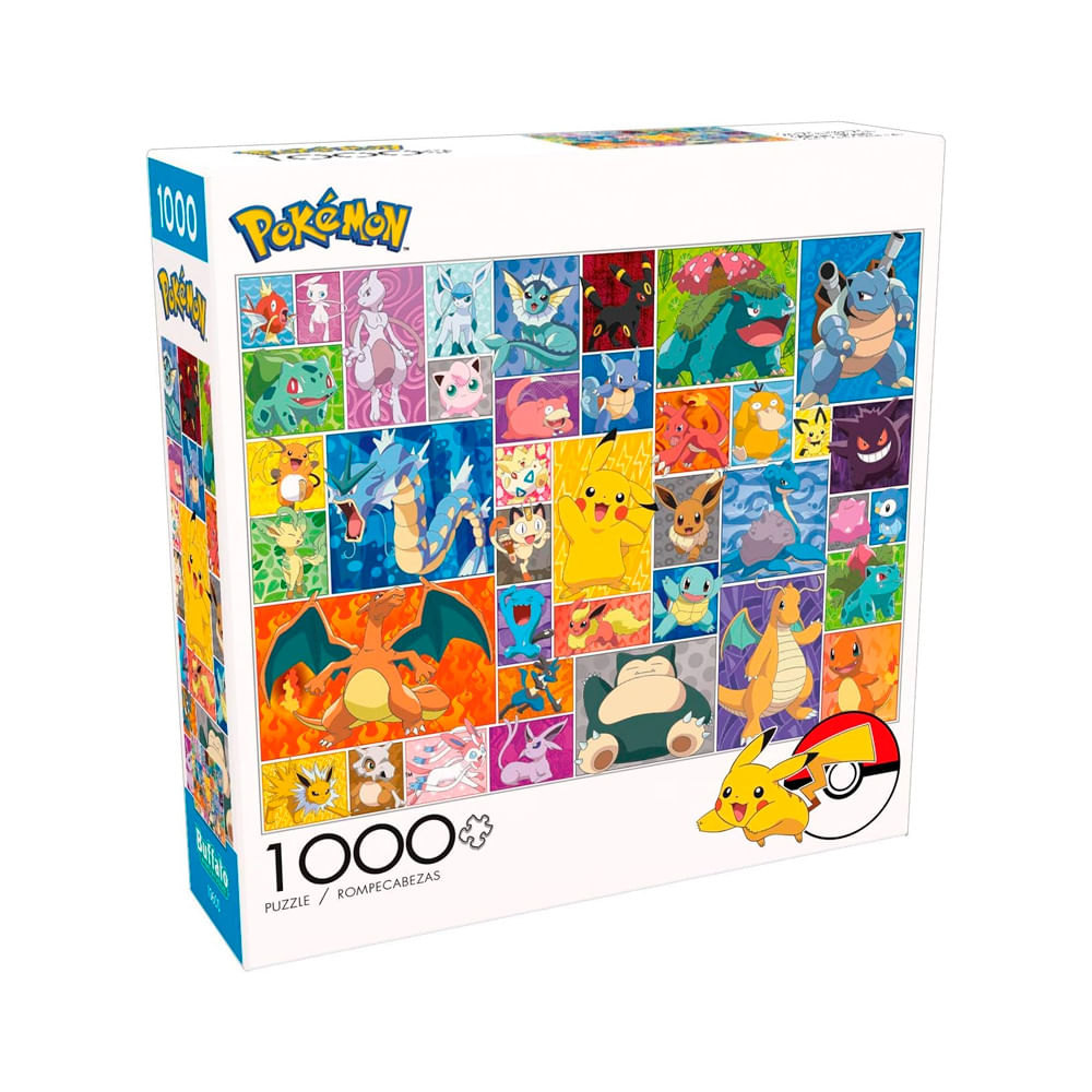 Rompecabeza Pokemon Kanto Cuadros 1000 Piezas