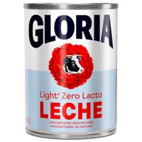 Leche Light GLORIA Zero Lactosa Lata 390g