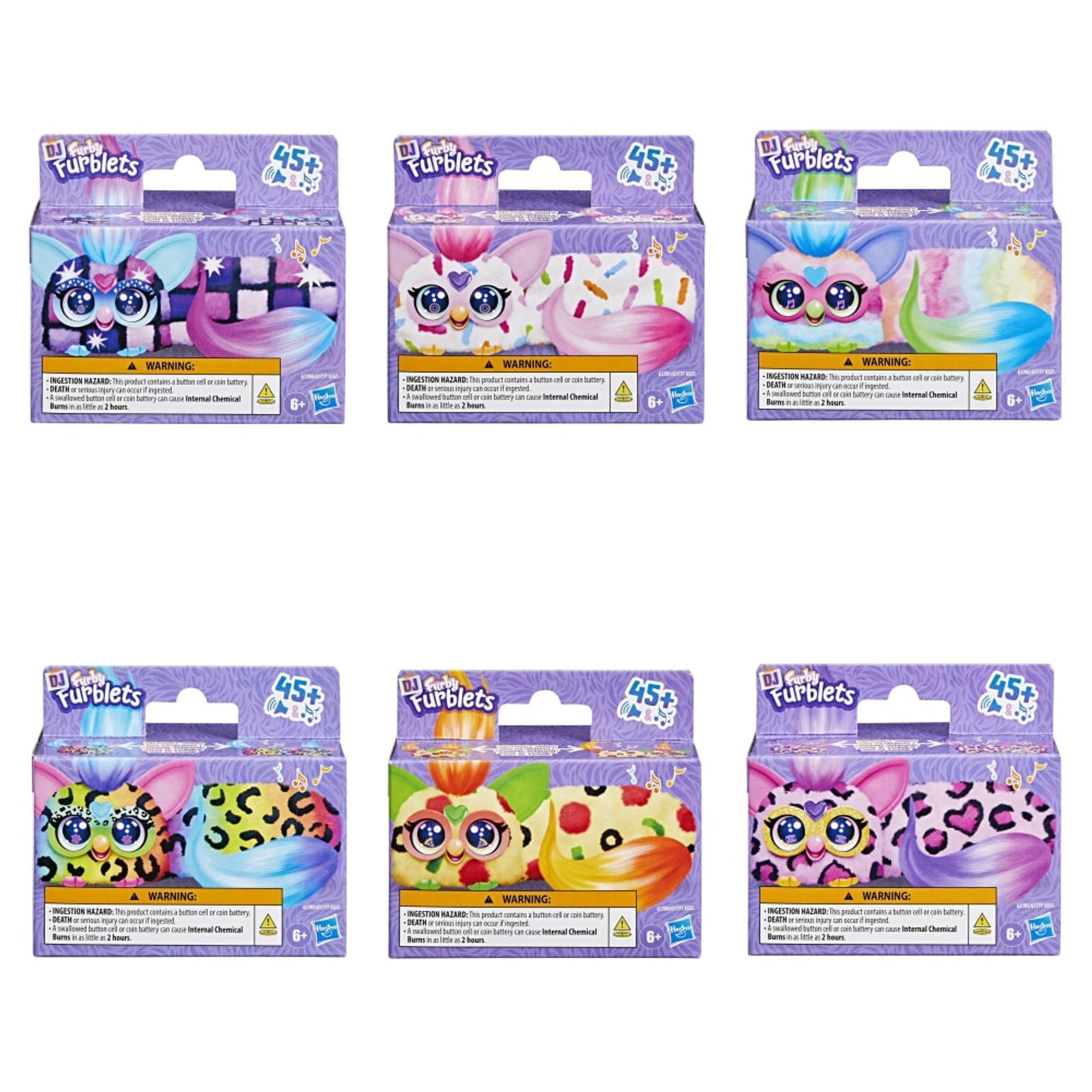 Muñeco Mini interactivo FURBY Furblet DJ ASTG1777 (Modelos Aleatorios)