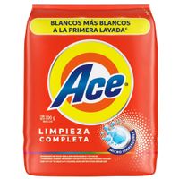 Detergente en Polvo ACE Limpieza Completa Bolsa 700g