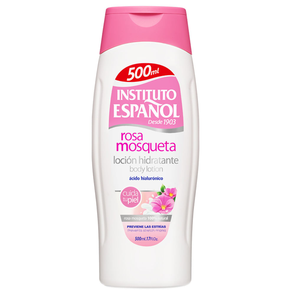 Loción Corporal INSTITUTO ESPAÑOL Rosa Mosqueta Botella 500ml