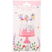 Pack de Toppers torta diseño de hadas CLASS&WORK 6un