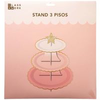 Stand de torta tres pisos tonos pastel CLASS&WORK