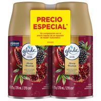 Pack GLADE Ambientador Aparato Automático Moras Festivas Spray 175g x 2un