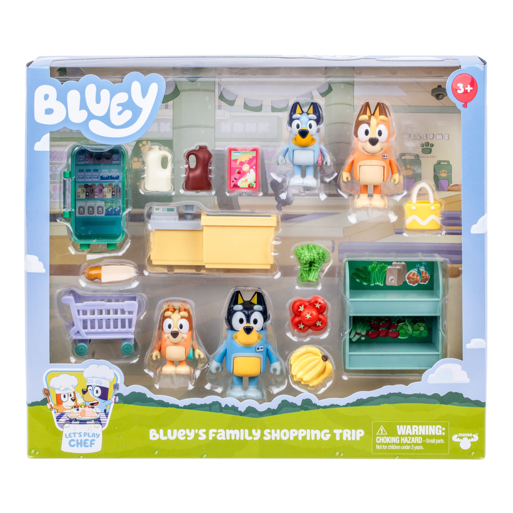 Set juego viaje de compras BLUEY 18999