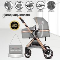 Coche Moisés Travel System «BUMI» de Lujo Gris