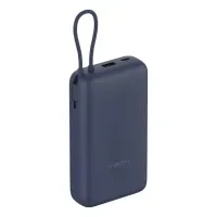 POWER BANK 20000 MAH DE 33 W CON CABLE INTEGRADO Color Azul